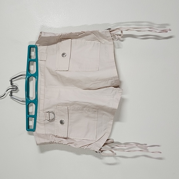 Y2K Wet seal ruched hips boots shorts micro mini shorts stretch size 7. - Picture 5 of 8